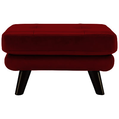 G Plan Vintage The Fifty Three Leather Footstool Capri Red G Plan Vintage The Fifty Three Leather Footstool Capri Red